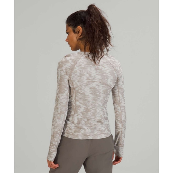 Lululemon Its Rulu Run Long Sleeve Shirt Data Rush Jacquard Size 6 - Picture 3 of 16